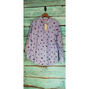 BODEN Maria “Lovely” Embroidered Button Down Shirt